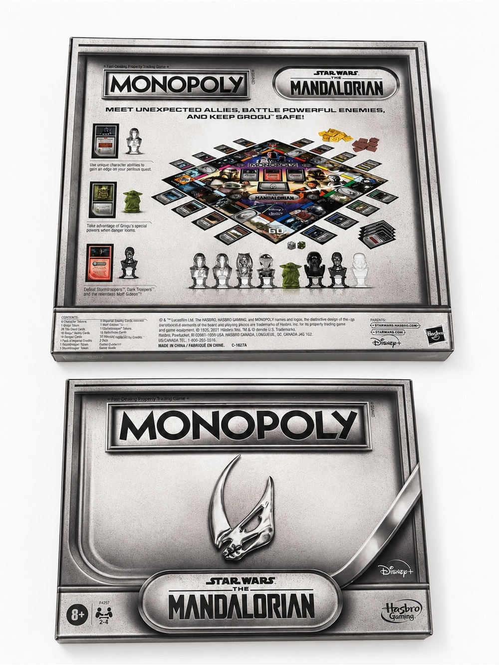 Hasbro Monopoly Star Wars The Mandalorian Board Game - Silver new